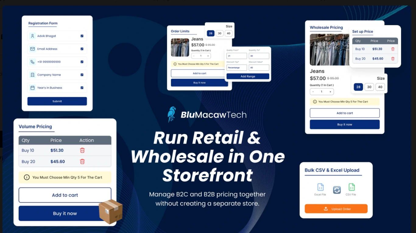 BMT B2B Wholesale Pricing Shopify app